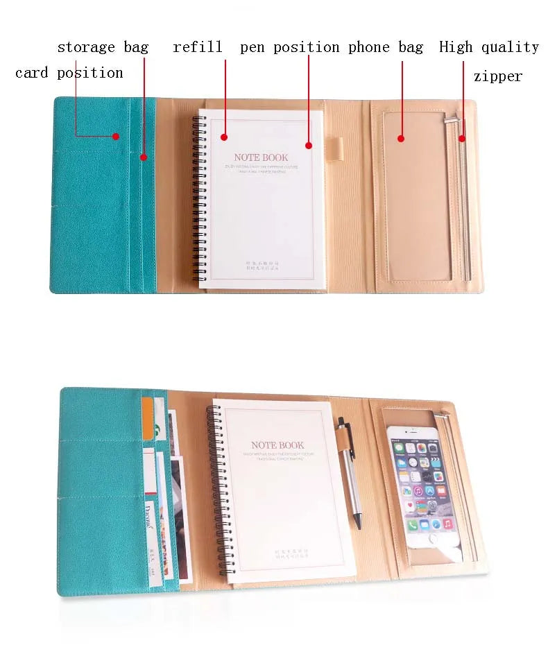 Versatile A5 Business Leatherette Case
