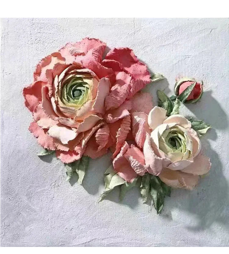 Vibrant Warm Tones 3D Sculpture Paste โ Creative DIY & Artistic Decor