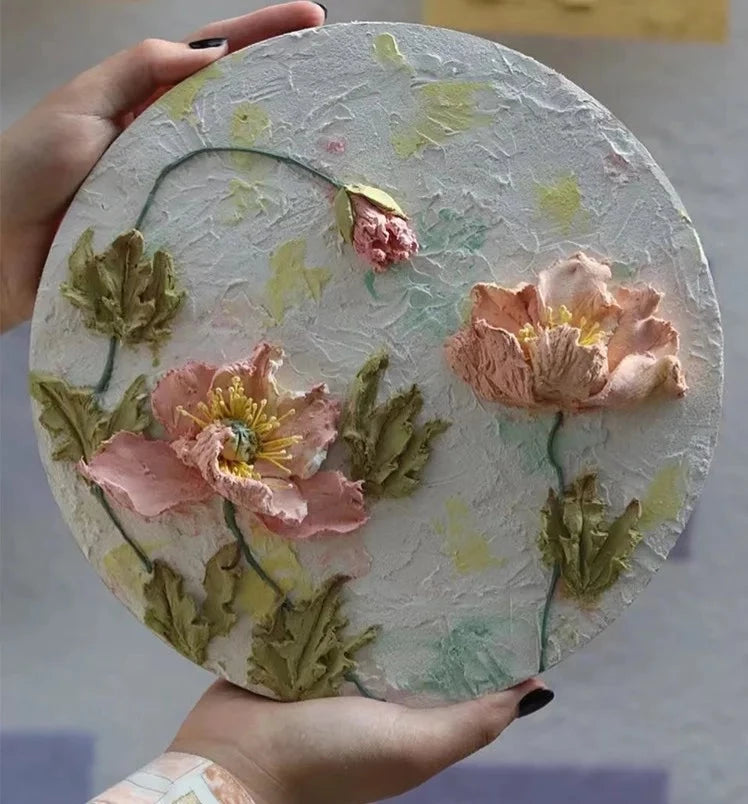 Vibrant Warm Tones 3D Sculpture Paste โ Creative DIY & Artistic Decor