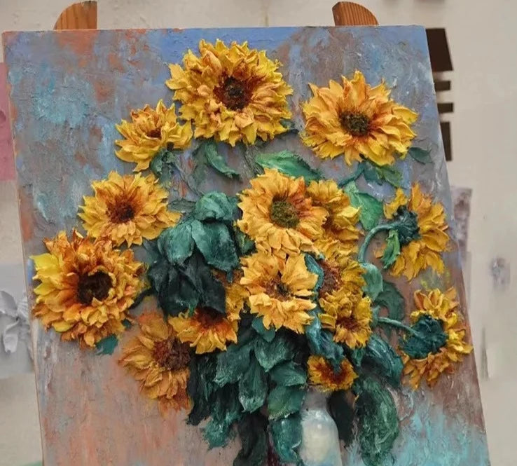 Vibrant Warm Tones 3D Sculpture Paste โ Creative DIY & Artistic Decor