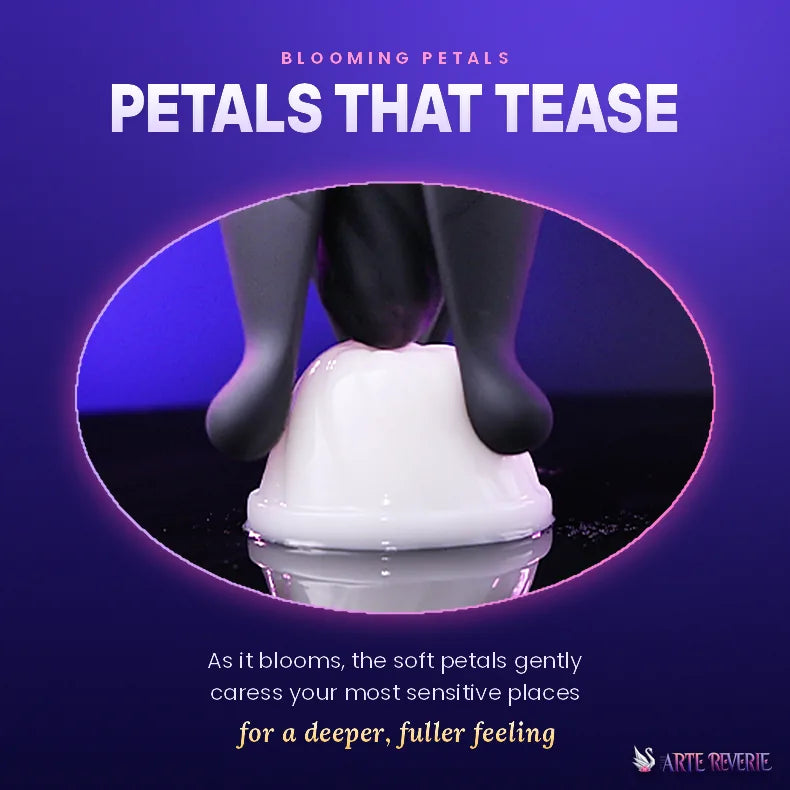 Midnight Bloom Thrusting & Expanding Massager | Wireless Remote, Blooms Inside, For Her & Him