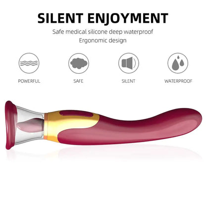 Soothing Heat, Multi-Mode Suction & Licking Vibration for Relaxation | Ergonomic Therapeutic Massager AR-V2