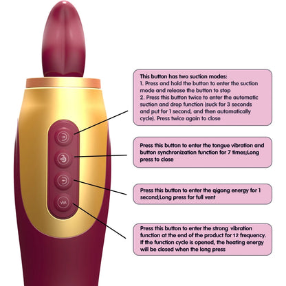 Soothing Heat, Multi-Mode Suction & Licking Vibration for Relaxation | Ergonomic Therapeutic Massager AR-V2