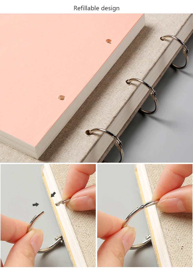 Premium Refillable Drawing Pad - Linen Hardcover