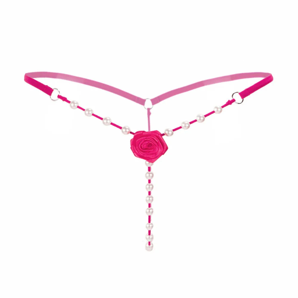 Super Hottt Rose Pearl G-String Tanga