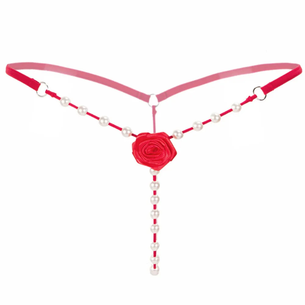 Super Hottt Rose Pearl G-String Thong