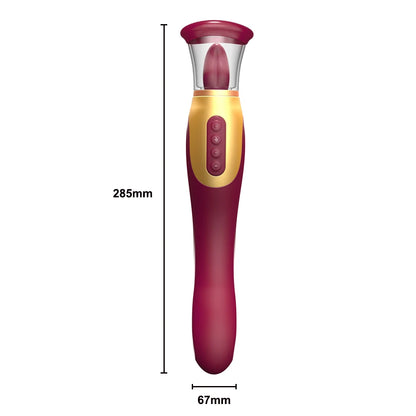 Soothing Heat, Multi-Mode Suction & Licking Vibration for Relaxation | Ergonomic Therapeutic Massager AR-V2