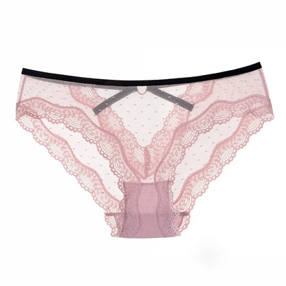 Sleek Low-Rise Lace Briefs - Seamless Women's Panties for Everyday Comfort