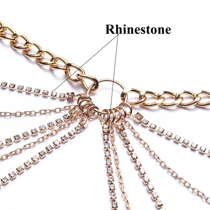 Elegant Rhinestone Belly Chain