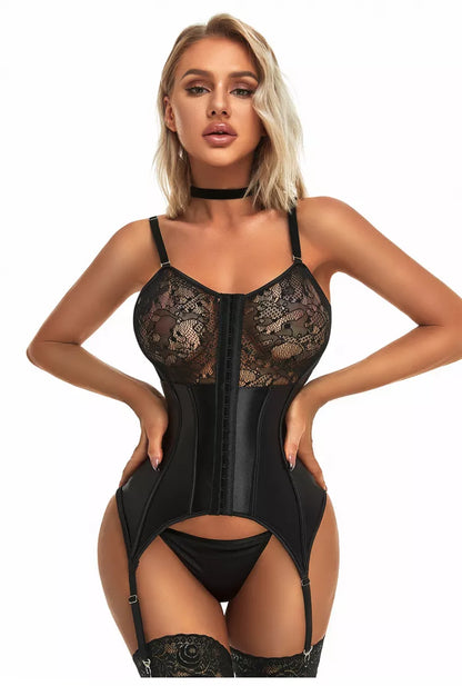 Lace Push-Up Bodysuit Corset - Slimming Shaper Lingerie