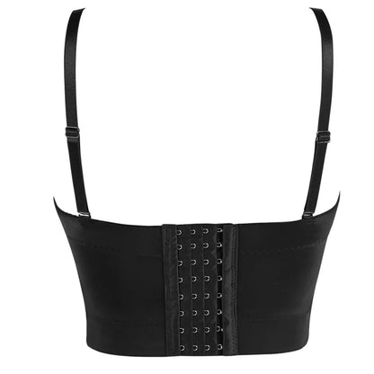 Sexy Mieder-Camisole in den Größen S bis 6XL – Push-Up, Gothic-Crop-Top-Korsett aus Kunstleder