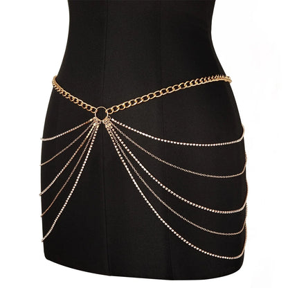 Elegant Rhinestone Belly Chain