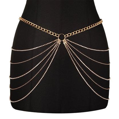 Elegant Rhinestone Belly Chain