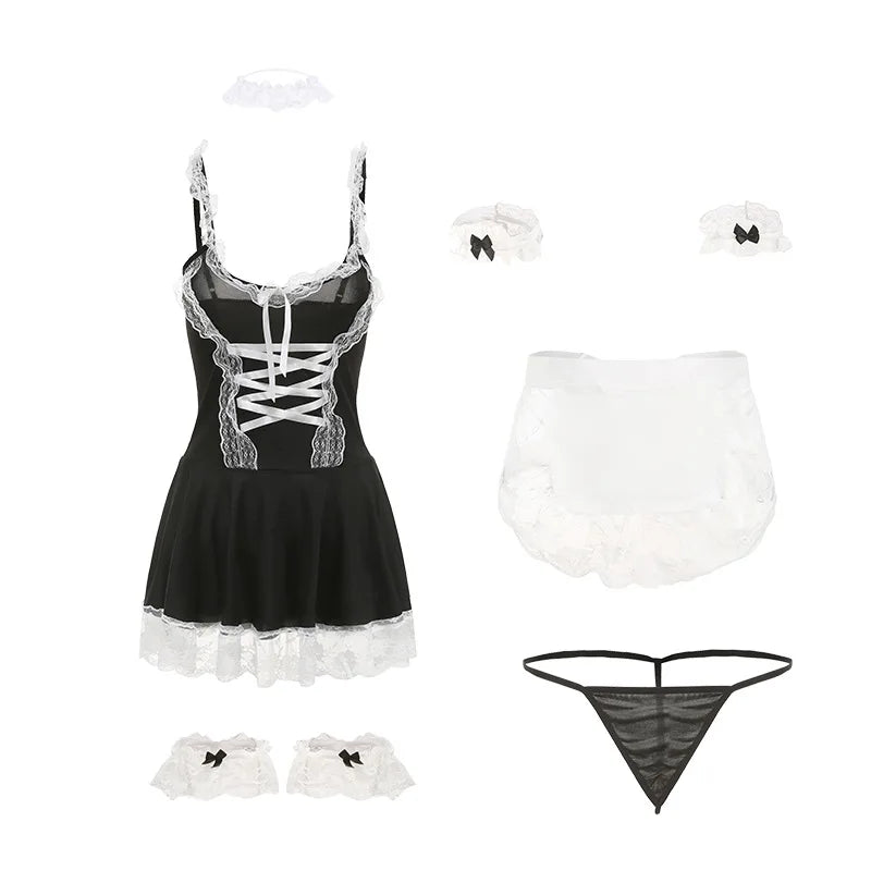 Seductive Maid Cosplay Lingerie - Cute & Erotic Role-Play Costume